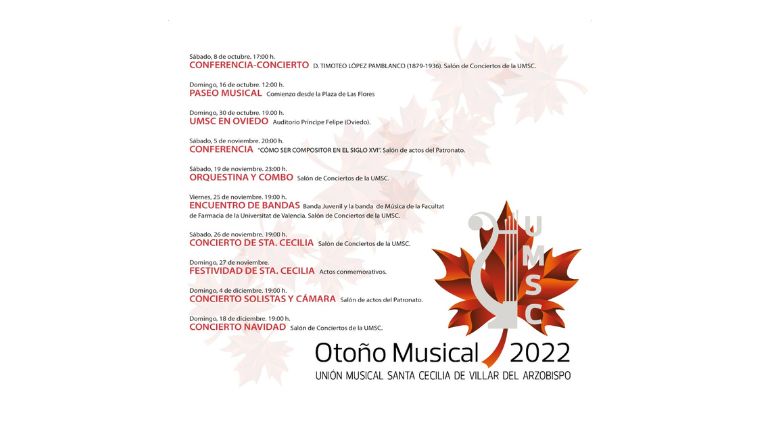 Comença una nova edició de la Tardor Musical de la Unió Musical de Villar