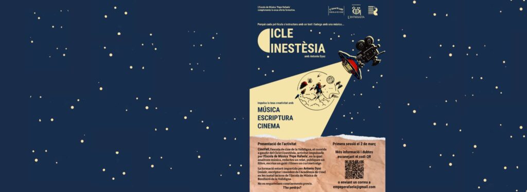 Cinestèsia, un cicle formatiu que inclou música, literatura i cinema