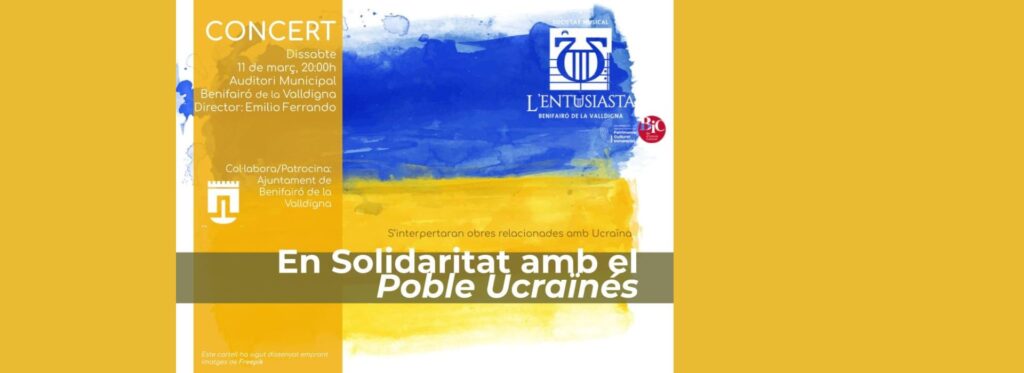 Concert SM l´Entusiasta. Solidaritat amb el poble Ucraïnès